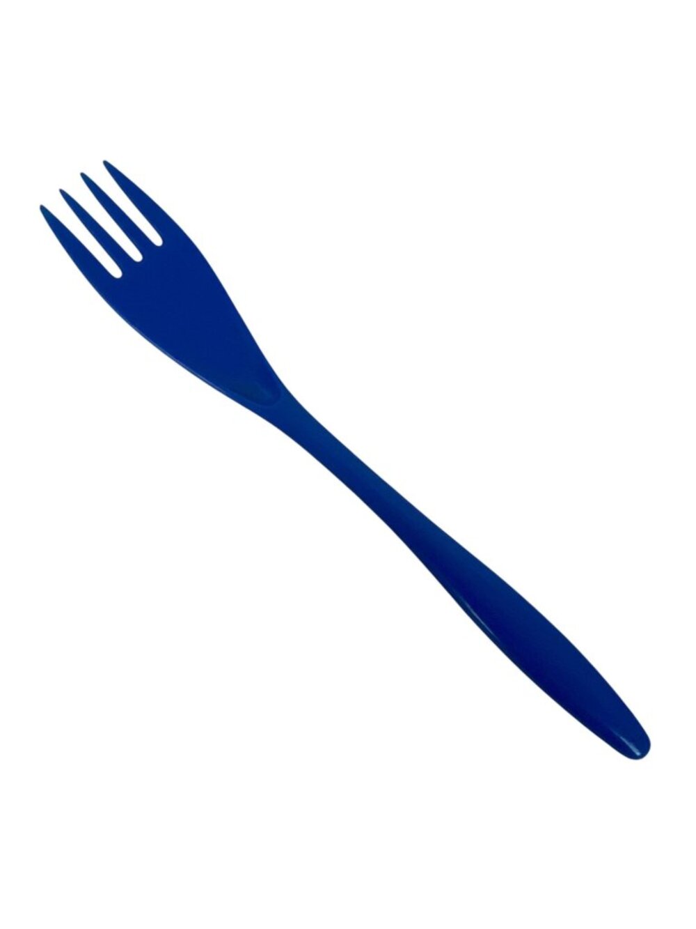 Hutzler Melamine 4-Tine Meat Fork Navy Blue Kitchen Utensil Made in Thailand